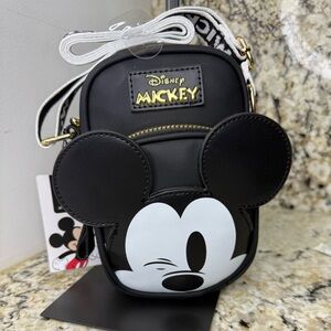 NWT Disney Mickey Mouse Black and White Crossbody Bag
